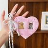 Amor Doble Rejilla 1 pulgada Insignias de Foto Decoración Simple Almacenamiento, Paquete de Accesorios para Juego de Tarjetas Colgante Decoración para Colgar