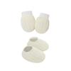 Newborn Beanie Hat Mittens Socks Set Lightweight Beanie Cotton Gloves No Scratch Mitten For Boys Girls