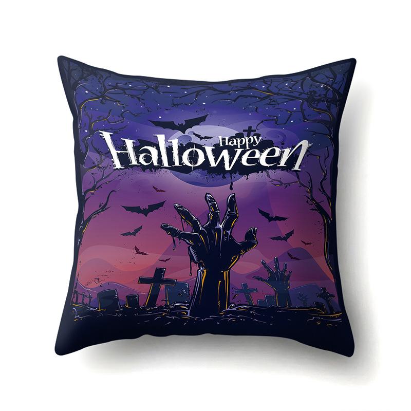 Halloween Pillowcase Car Waist Pillow Pumpkin Sofa Cushion Cover Office Home Living Room Pillowcase
