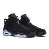 Air Jordan 6 Retro 'UNC' (Unisex) Black / University Blue Vintage Basketball Shoes 384664 006