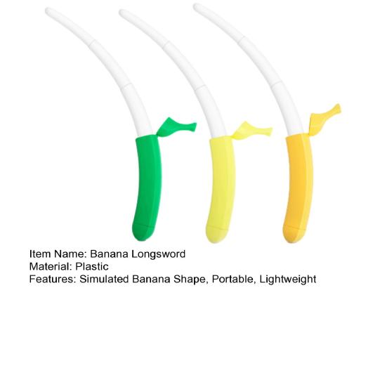 1/2/3 Stück Einziehbares Bananen-Langschwert Spielzeug 3D-gedruckter Kunststoff Bananenstab Ausziehbarer Bananenstock Männer Frauen Rollenspiel Requisite Spielzeug