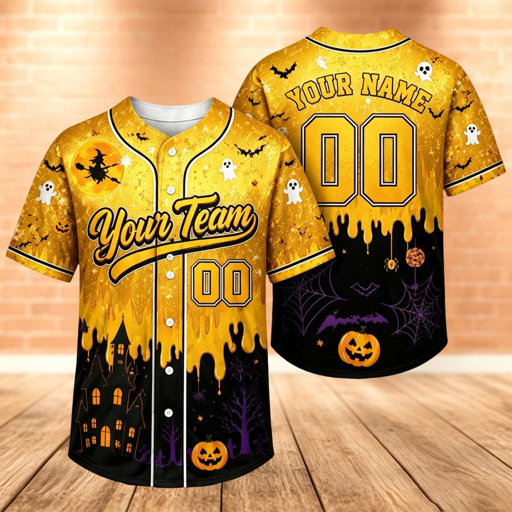 Unisex Custom Baseball for Men, Women and Kids - Halloween Costume Top