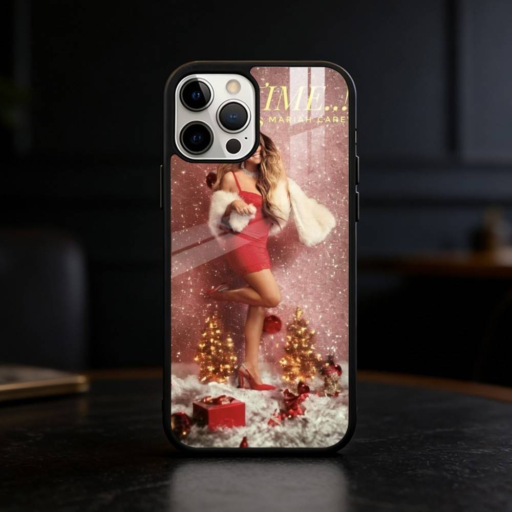 M-Mariah Singer Carey Christmas Phone Case For iPhone 17/16/15/14/13/12/Plus/Pro/Max for Magnetic Wireless Charging