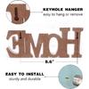 Wood Home Sign, Decorative Art Wall Mount, Free Standing Wooden Word Table Signs for Home Decor (Home)