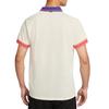 Nike Court Heritage Minimalistyczna Moda Wszechstronny Lekki Oddychający T-shirt Męski Top Jasny-Kość Słoniowa Jasny-Głęboki-Czerwony FQ2102-110