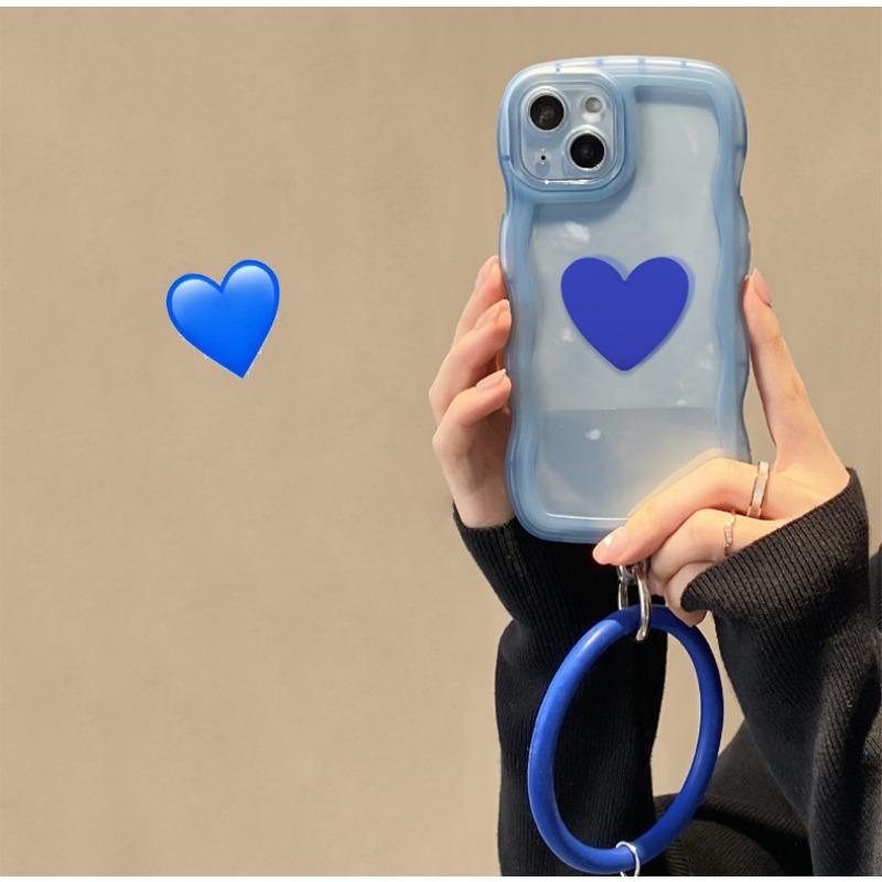 Applicable To Apple 14 Promax Mobile Phone Case Wavy Bracelet IPhone 15 Protective Case 13 Transparent Silicone