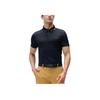 FILA Golf Solid Color Polo Shirt With Sun Protection And Breathable Cool Feeling Men tops Legendary-Blue A11M435143F-NV