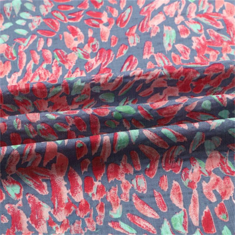Summer Thin Cotton Cotton Dress Cheongsam Anti Mosquito Pants Fabric DIY Skirt Summer Skirts Cloth Printing Artificial