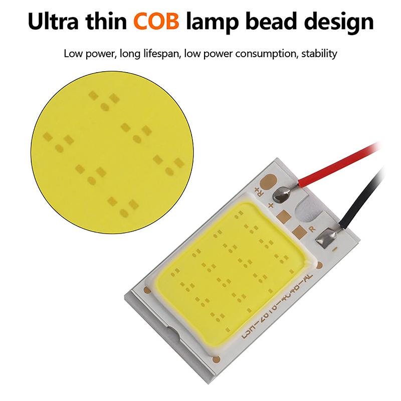 1Pcs  Car Interior Reading Universal Accessories Led 24/36/48Leds Options Lamps Ceiling Lights Dome Lamp