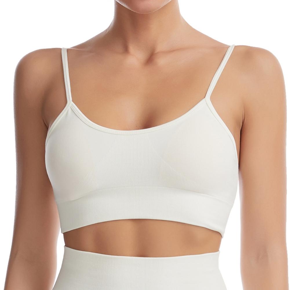 

Жіночий спортивний бюстгальтер, дихаючий, швидковисихаючий, спортивна безрукавка для йоги, тонкі бретельки, м’які компресійні топи для фітнесу, бігу, тренувань у тренажерному залі S