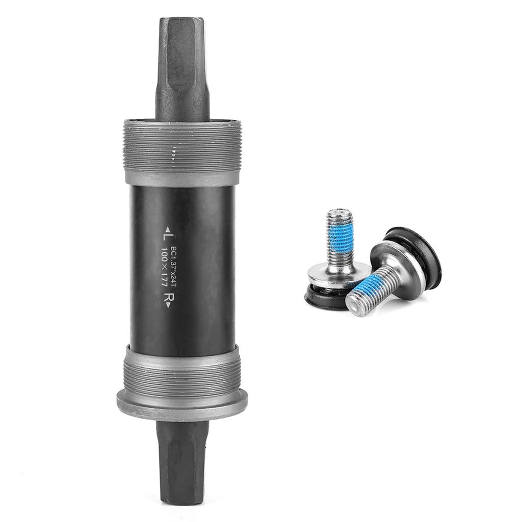 Fahrrad-Tretlager, Vierkantlochachse, Fahrradteile für Vierkant-Konusspindelkurbel(100x177mm)