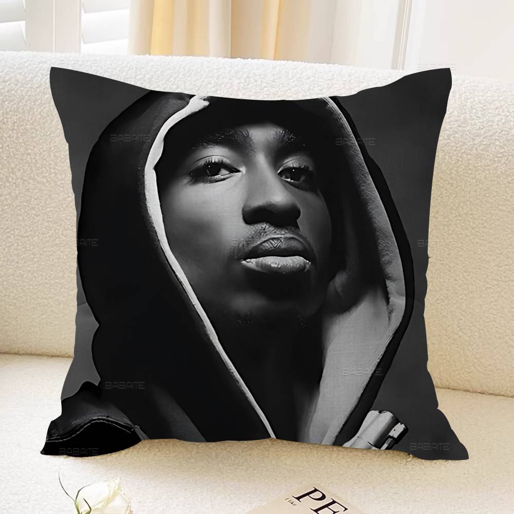 Rapper 2Pac Tupac Amaru Shakur Cushion Cover Decorative Pillow Sofa Home Decor Case Pillow Cases