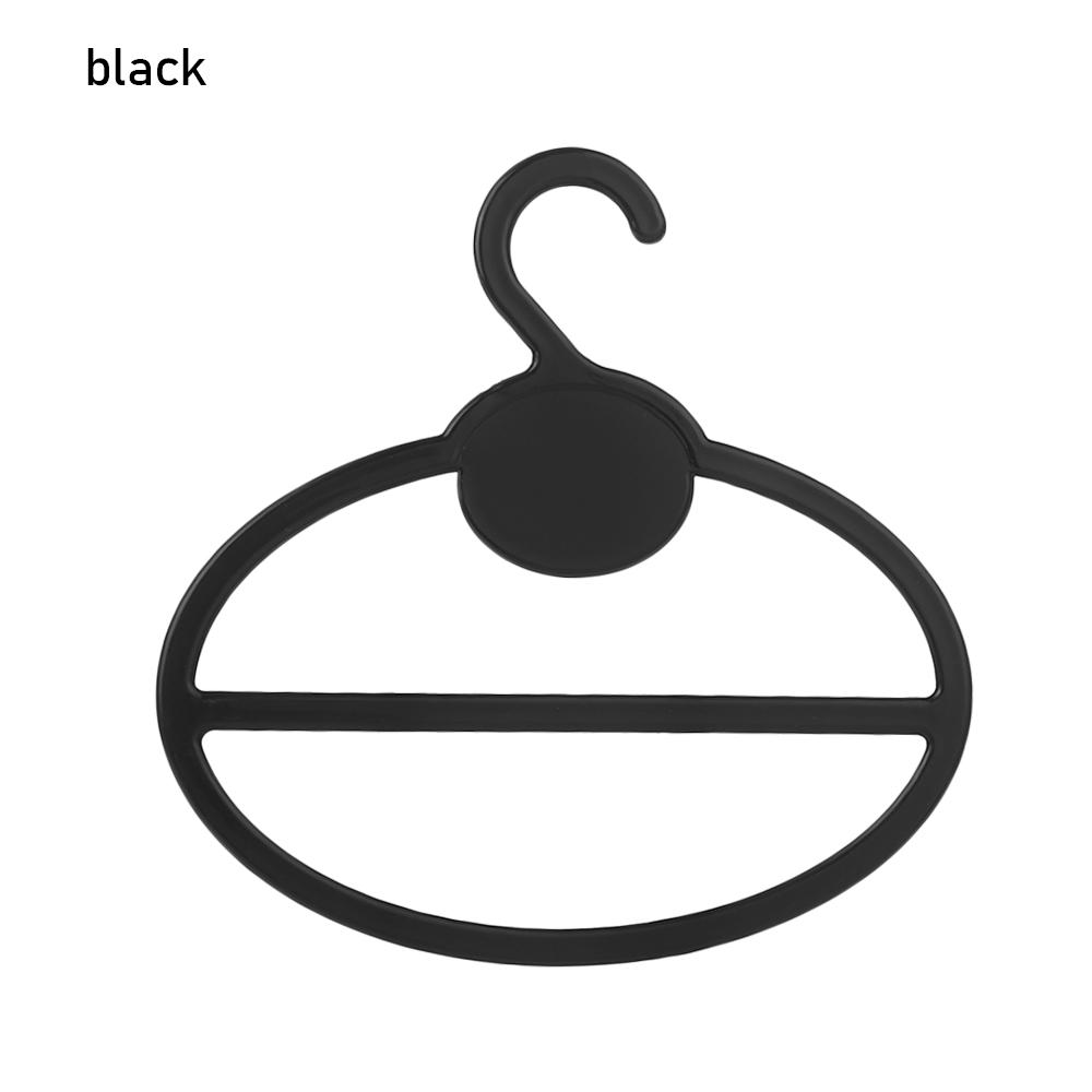 10PCS Circle Shape Coat Hanger Multifunctional Scarf Belt Tie Clothes Display Slots Holder Organizer Space Saving