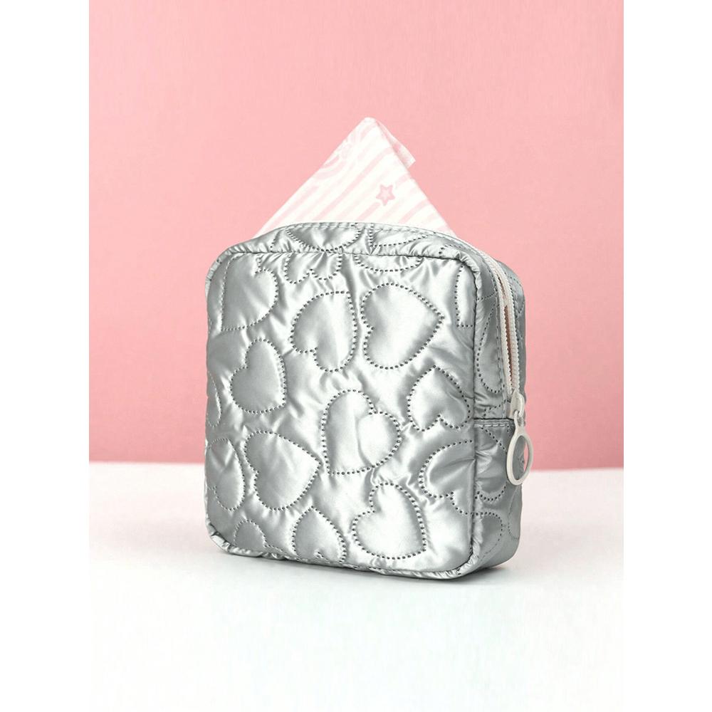 Minimalist Multi-Function Storage Bag, Multi-Function Sanitary Napkin Storage Bag, Small Square Bag, Japanese Sweet Corduroy Square Cosmetic Wash Bag