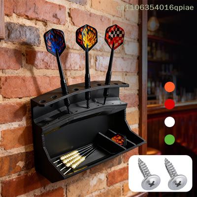 Multifunktionale Dart-Aufbewahrung & Display-Ständer Mit Schrauben - Wand-Schreibtisch Dual-Use Stabiler Tragender Halter Mit Schrauben - 9 Löcher