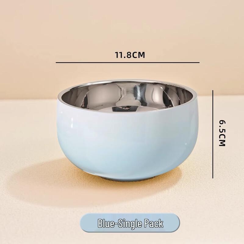 Cmaos 304 Stainless Steel Gradient Double-Layer Anti-Scald Bowl