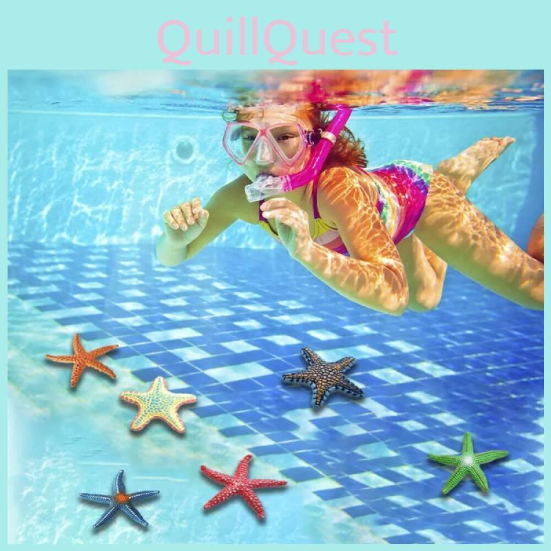 Authentic Sea Star Animal Models For Kids Educational Beach Toys Colorful Pvc Set
