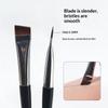 Double Ended Blade Eyebrow Brush Multi Purpose Angled Eyebrow Brush For Precise Eyebrow Makeup Eyeliner And Brow Styling