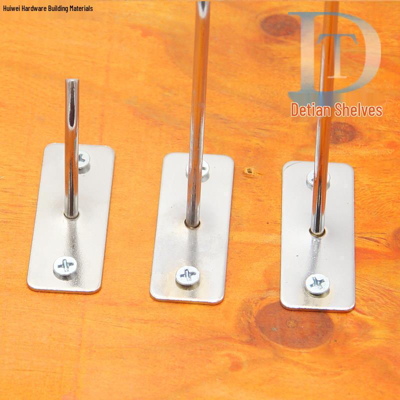 50-Pack Wall-Mounted Screw-In Hooks for Clothes and Shelf Storage