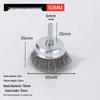 T-shaped Wire Brush: Metal Rust Removal and Polishing Tool with Round Handle