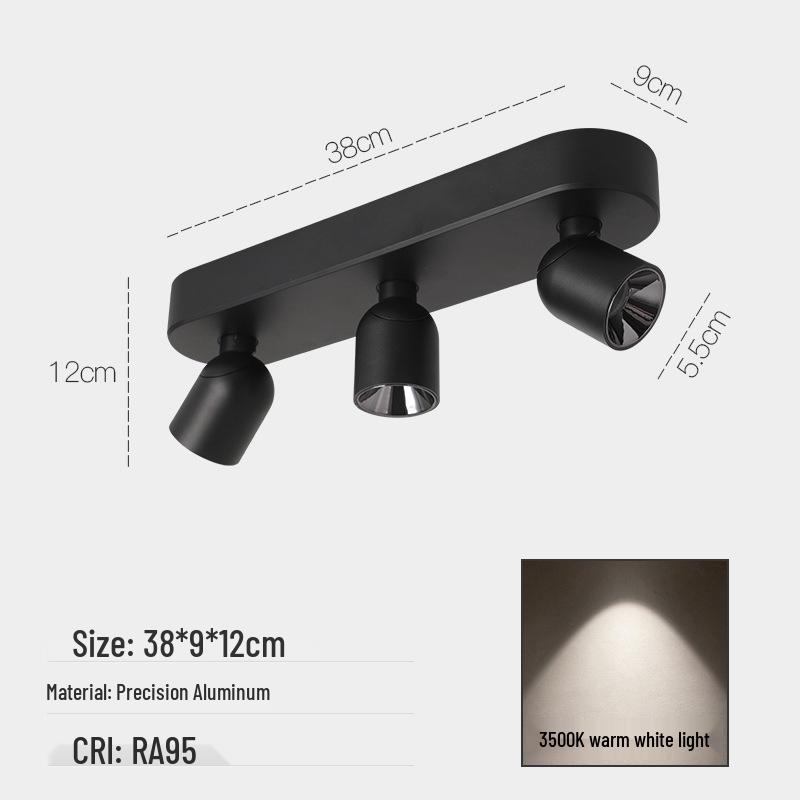 Adjustable Anti-Glare Folding Ceiling Spotlight with High Color Rendering for Household or Picture Lighting
