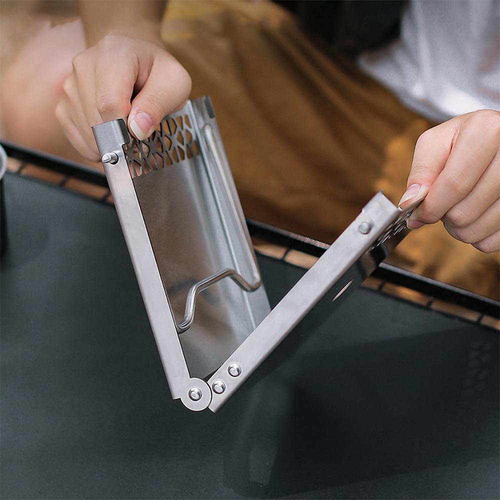 

Складная подставка для походной плиты на открытом воздухе, стол для приготовления пищи, кемпинга, пешего туризма, пикника