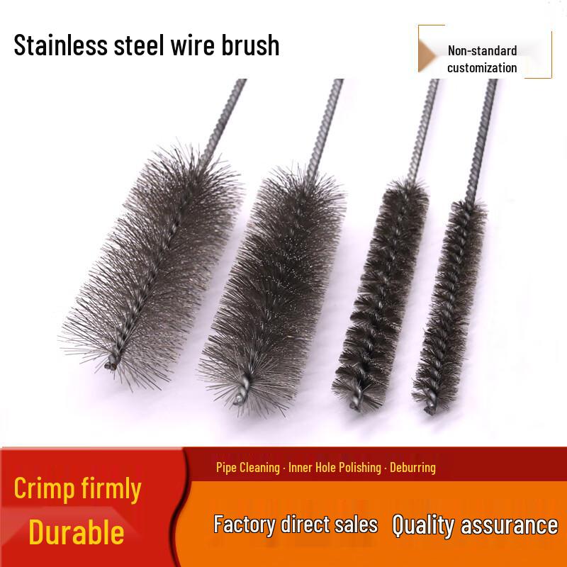 JNL Industrial Stainless Steel Wire Tube Brushes (5-Pack)