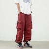 Overalls Men's Summer New Multi-Pocket Loose Charge Pants Neutral Trendy Brand Fashion Drawstring Casual Pants