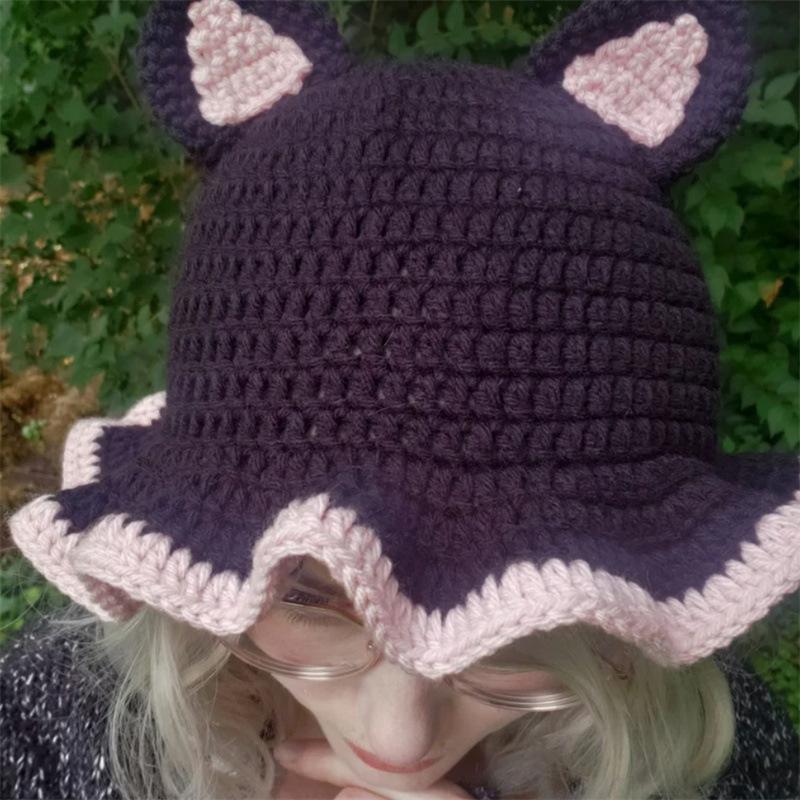 New Hand-woven Children's Bangs Wig Hat Cute Photo Artifact Hat