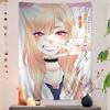 VIKAMA Anime Charakter Wandteppich My Dress Up Darling Marin Kitagawa Sajuna Inui Design Dient als Dekorationstuch für Schlafzimmer Gaming