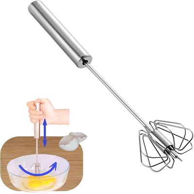 Handbetriebener Rotationsschneebesen Mixer Aufgerüsteter halbautomatischer Schneebesen Handdruckmixer Lebensmittelzubereitung