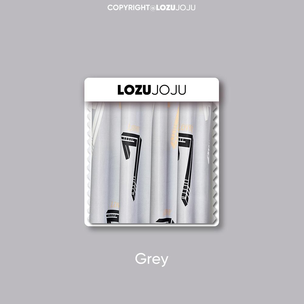 

1 шт. 70-80% затемняющие модные и минималистичные шторы с цифровым рисунком и принтом для спальни, гостиной, домашнего декора LOZUJOJU W100cm x L200cm серый