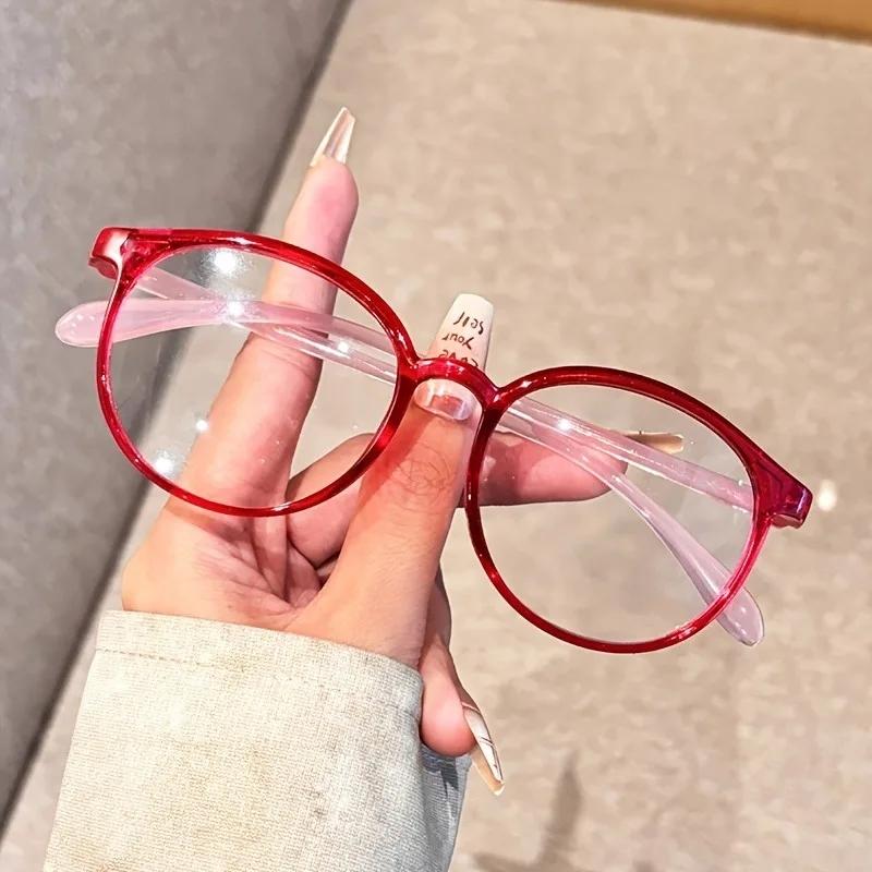 4 Pcs Cute Candy Colored Ladies Reading Glasses Simple For Middle-Aged And Elderly People Outdoor Travel Reading Books