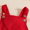 Summer Baby Girl Dress Set: Butterfly Heart Romper, Corduroy Suspender Skirt & Hairband