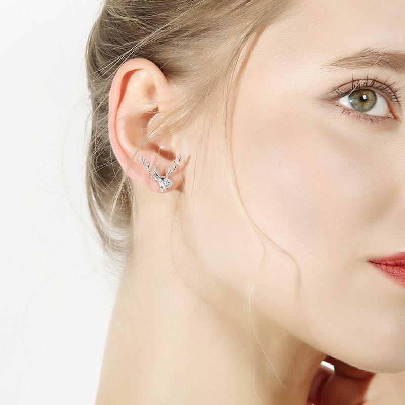 Della 925 Silver Reindeer Stud Earrings: Elegant, Trendy & Distinctive for Women 2022