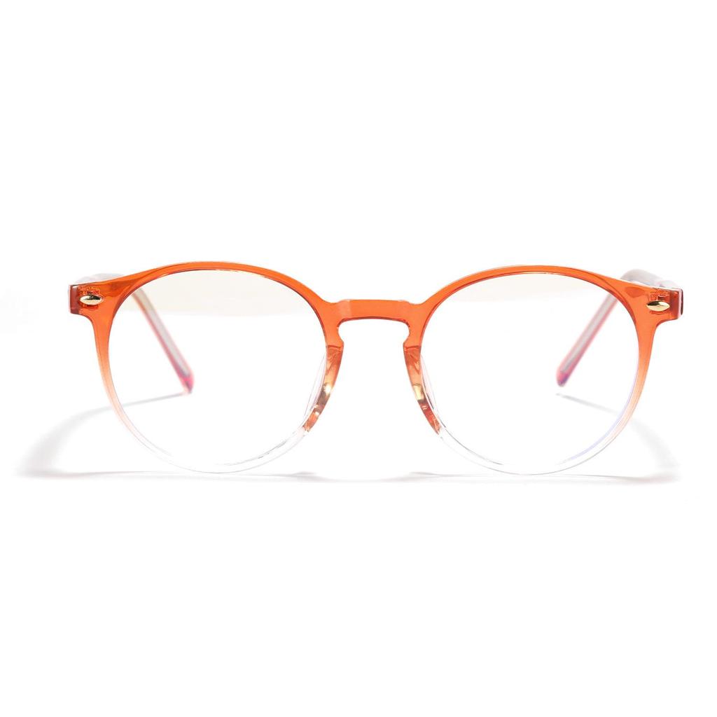 Xunge Unisex Round TR90 Glasses - Candy Colors, Korean Academy Style, Sweet No Makeup Look