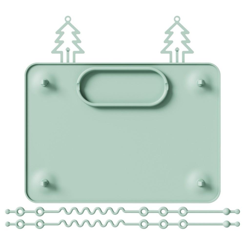 

Детские силиконовые коврики с сильной присоской, детские силиконовые тарелки, многофункциональный коврик для игрушек для младенцев и малышей зелёный