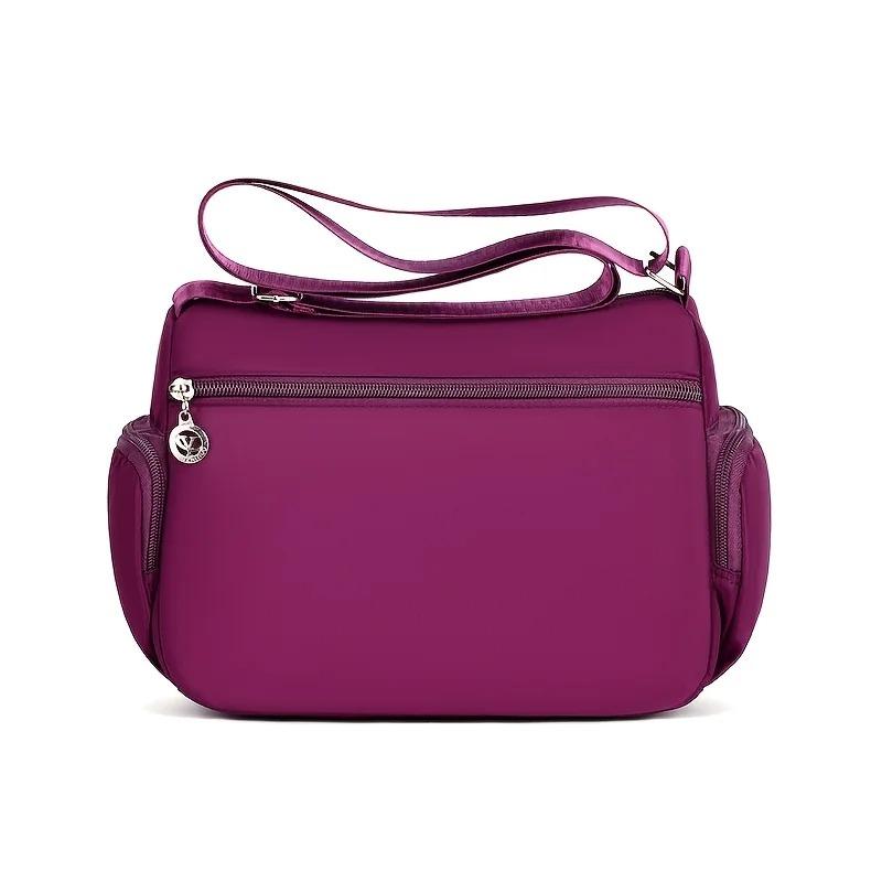 Nylon Messenger Bag Neutral Nylon Oxford Cloth Women's Shoulder Messenger Bag Middle-Aged and Elderly Leisure Bag