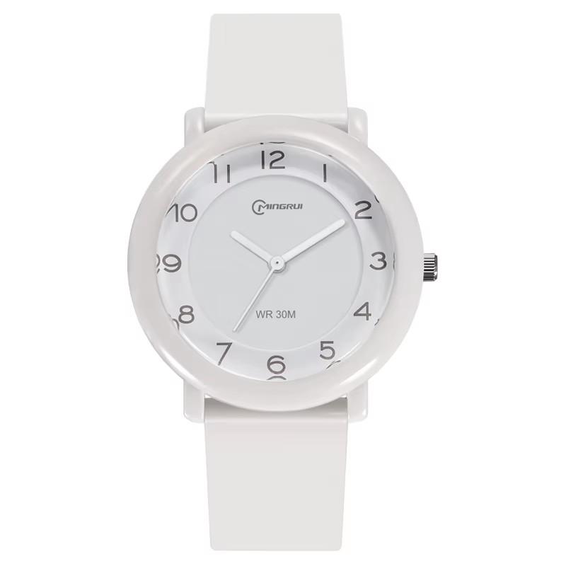 Unisex Children's Student Quartz Watch Simple and Comfortable Campus Exam Waterproof Women's Fashion Quartz Wristwatches