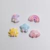 Cartoon Weather Theme Flatback Cabochon Kawaii Sun Moon Star Cloud Rainbow Scrapbooking Hair Bows Center Phone Decor DIY Crafts