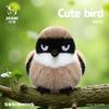 Cute Plush Toy Colorful Bird Family Fluffy Stuffed Soft Plush Vibrant Bird Toy Stuffed Animal for Kids Home Decor Birthday Gifts