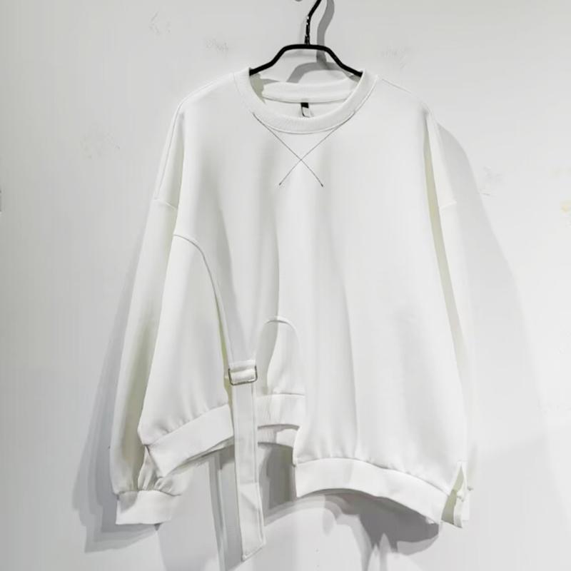 Xitao Loose Casual Pullover Women Irregular Sweatshirt DMJ2223