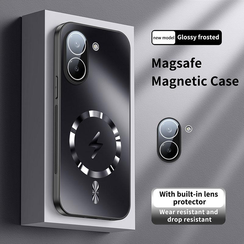 Para Xiaomi POCO X8 Pro Funda Dura Mate PC Magnética Carga Inalámbrica Protección Trasera del Teléfono Para POCO X8Pro Carcasa Paracho