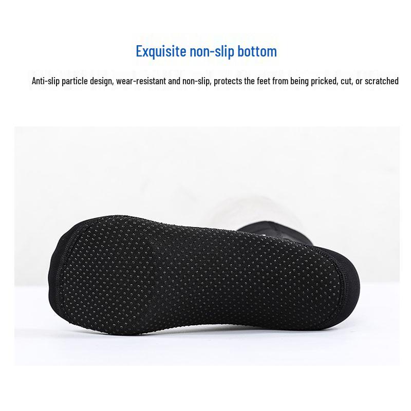 3mm ZCCO Super Elastic Winter Anti-Slip Diving Socks with Ankle Support, Anti-Abrasion Plus Size.