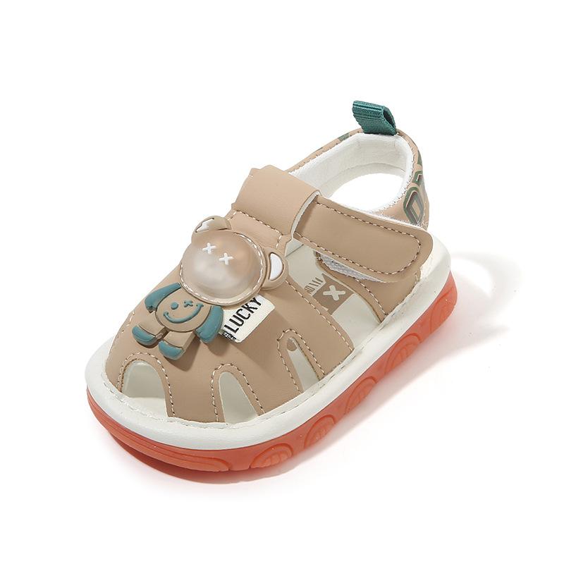 

Туфли на мягкой подошве для малышей, нескользящие и дышащие сандалии для мальчиков и девочек на лето, легкие и противоударные для детей 20 yards inner length 13.5cm