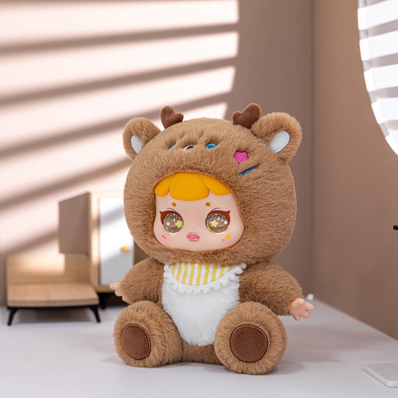 Beast Party Blind Box Plush Toy Vinyl Face Doll for Girlfriend Birthday Gift Desk Decoration