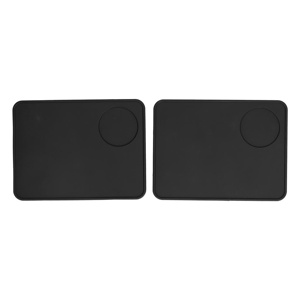 2 Pcs Coffee Tamper Mat Anti Slip Silicone Coffee Powder Tamping Pad for Home Kitchen Bar