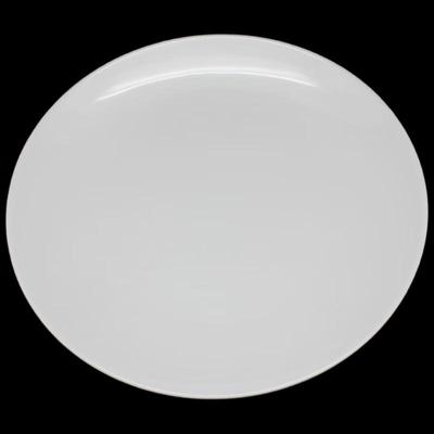 White Melamine Round Dinner Plate