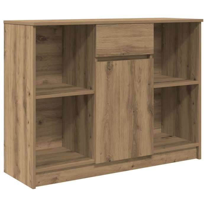 VidaXL Buffet avec tiroir chêne artisanal 101x35x76 cm bois ingénierie, meuble de rangement, buffet, meuble d'entrée, meuble 861570
