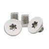 304 Stainless Steel M6x6 Torx Flat Head Reverse Thread Screw, Thin Head, Left Hand Rotation